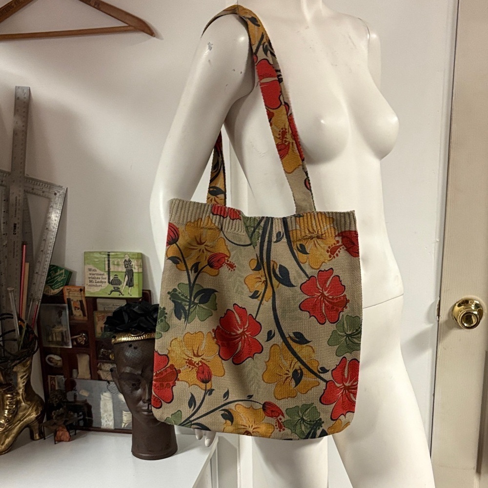 Floral Canvas Tote Bag